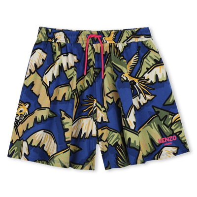 Katoenen short met print KENZO KIDS GIRL