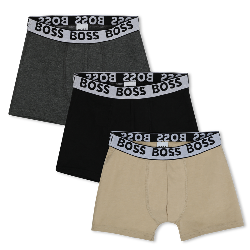 Set van 3 katoenen boxershorts BOSS 
                        BOY