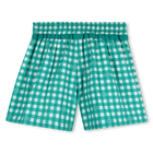 Korte broek met ruitjesprint KIDS AROUND 
                    GIRL