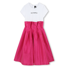 Feestelijke jurk van tafzijde KARL LAGERFELD KIDS 
                    GIRL