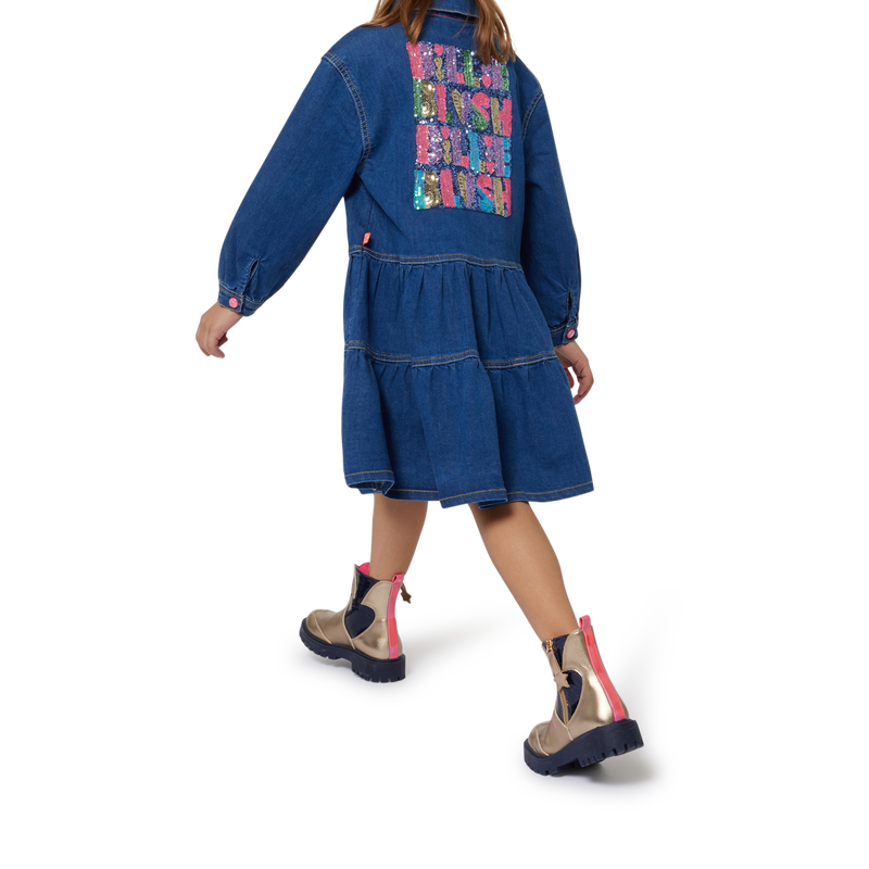 Enkellaarsjes met pailletten BILLIEBLUSH 
                        GIRL