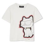 T-shirt met korte mouwen KARL LAGERFELD KIDS 
                    GIRL