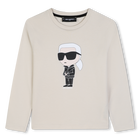 T-shirt met korte mouwen, CREME, hi-res