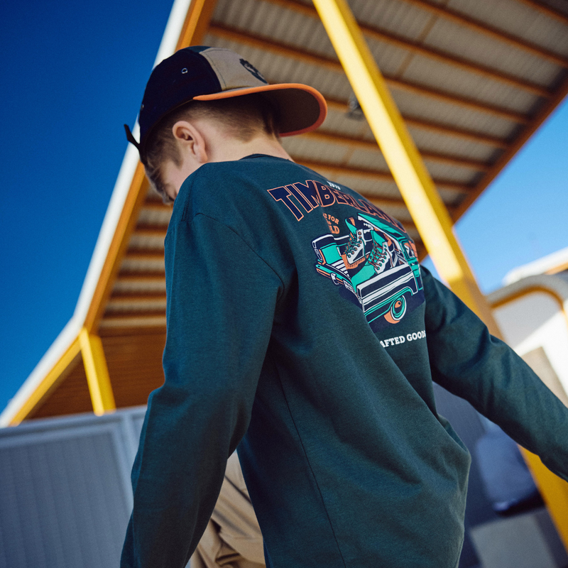 Jersey T-shirt met lange mouwen TIMBERLAND 
                        BOY