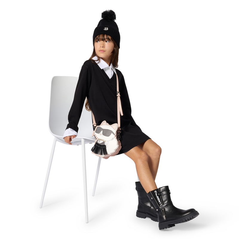 Langarm jurk KARL LAGERFELD KIDS 
                        GIRL