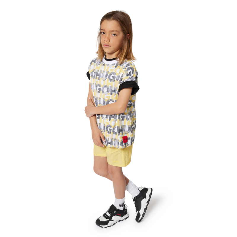 T-shirt met all-over print HUGO 
                        BOY