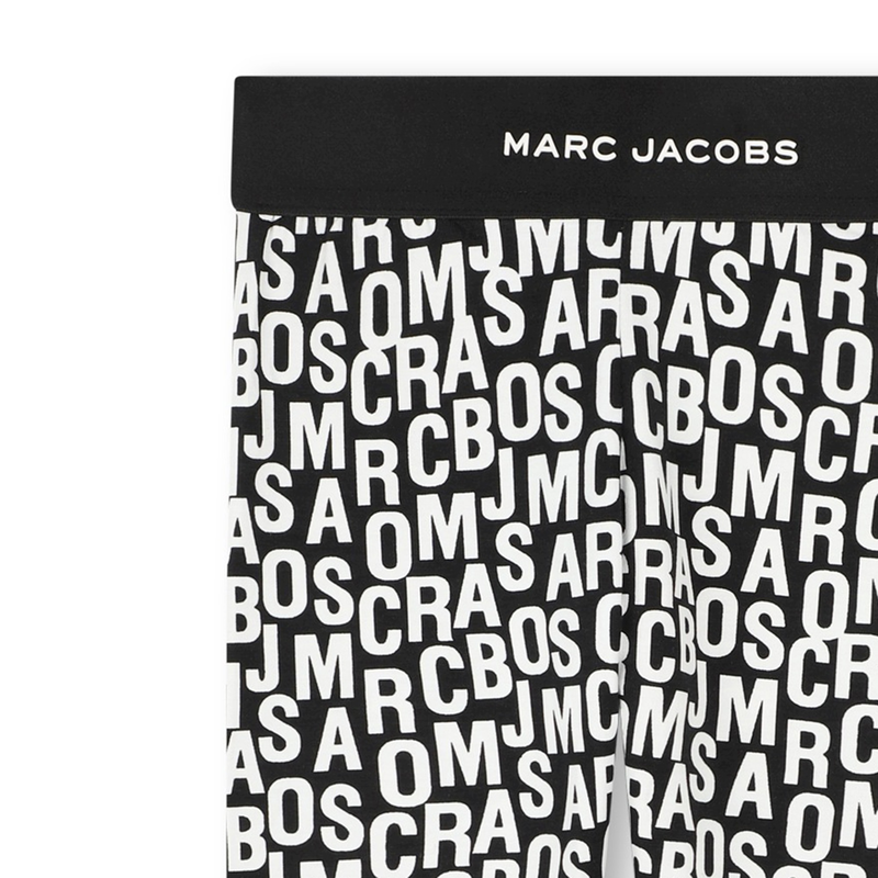 Tweekleurige legging met print MARC JACOBS 
                        GIRL
