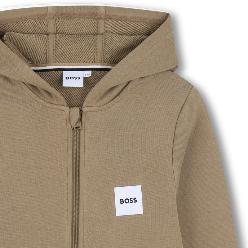 HOODIE MET RITS BOSS 
                        BOY