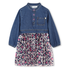 Bi-materiaal jurk BILLIEBLUSH 
                    GIRL