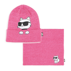 Setje van muts en choker KARL LAGERFELD KIDS 
                    GIRL