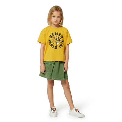 Katoenen T-shirt, korte mouwen KENZO KIDS GIRL