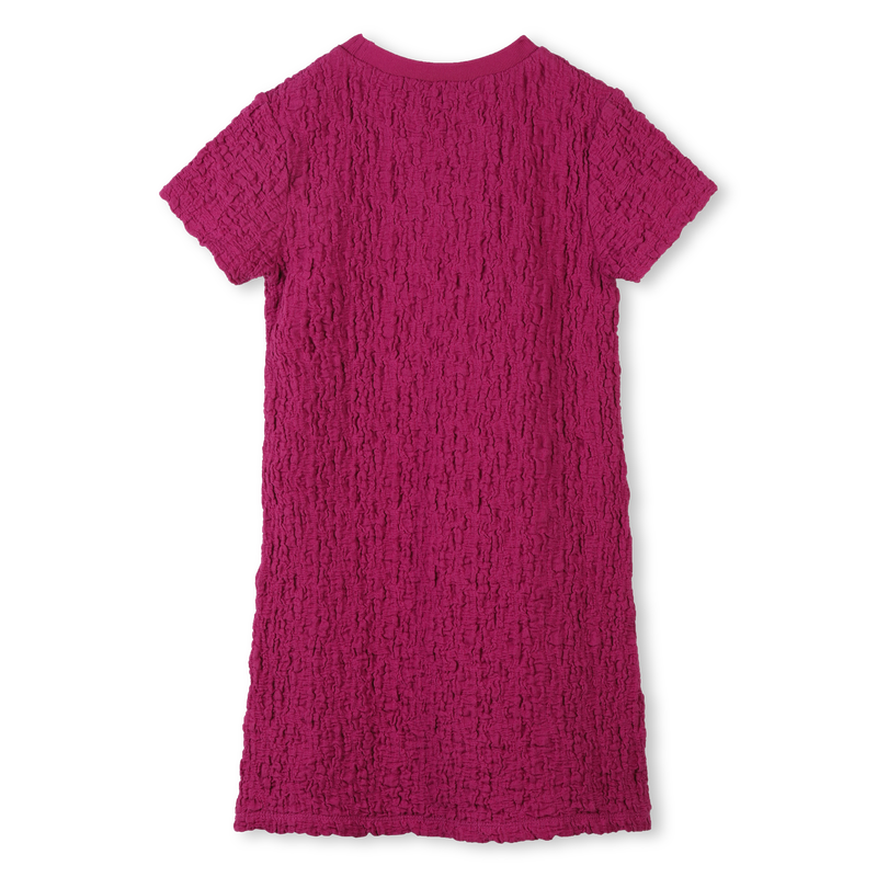Jurk in wafelstof korte mouwen DKNY 
                        GIRL