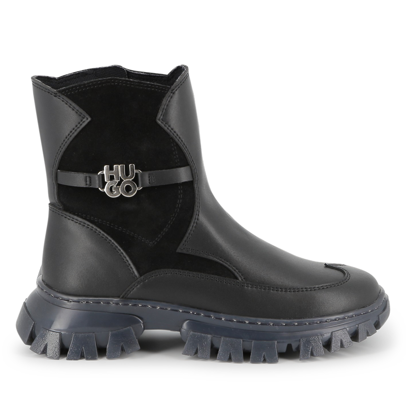 Enkellaarsjes met ritssluiting HUGO 
                        GIRL