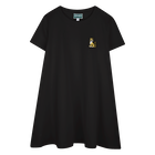 Wijd uitlopende jurk met badge KENZO KIDS 
                    GIRL