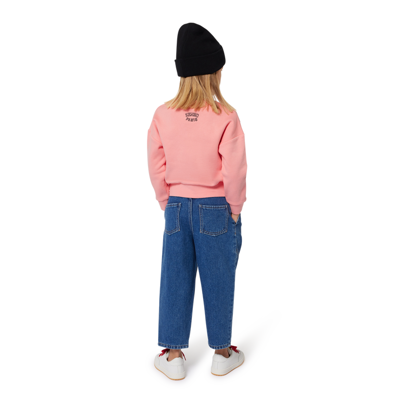 Katoenen sweater borduurwerk KENZO KIDS 
                        GIRL