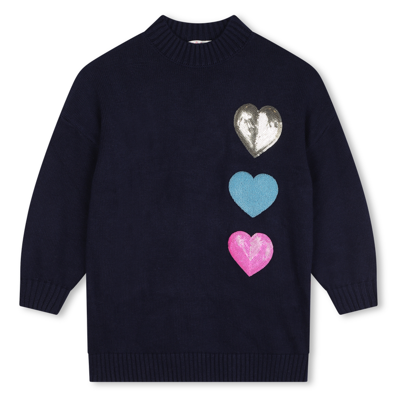 Tricotjurk met pailletten BILLIEBLUSH 
                        GIRL