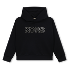 Sweater met capuchon, ZWART, hi-res