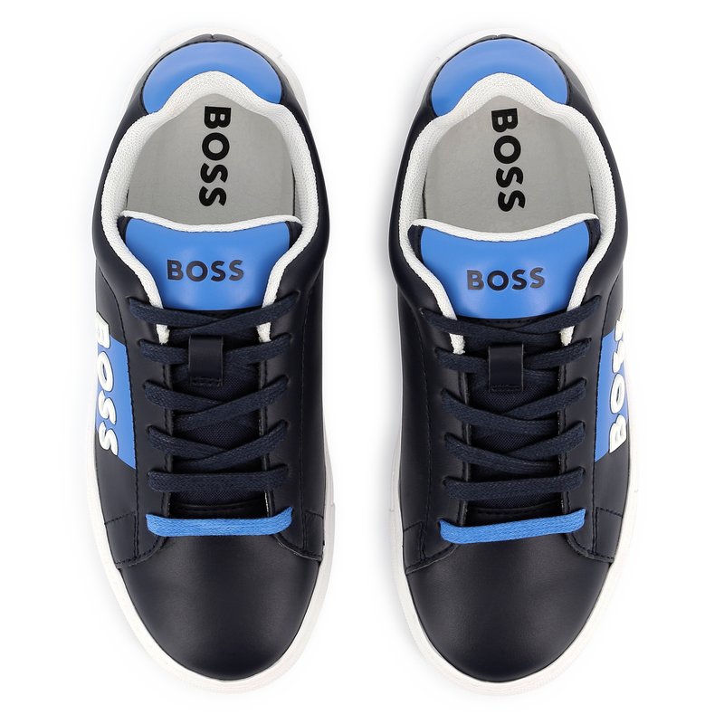 Lederen sneakers met veters BOSS 
                        BOY