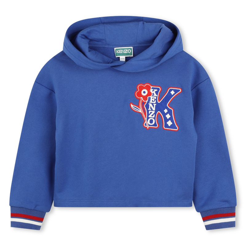 Geborduurde sweater capuchon KENZO KIDS 
                        GIRL