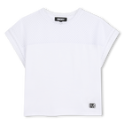 T-shirt met korte mouwen, WIT, hi-res