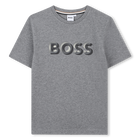 T-shirt met korte mouwen, HEERGRIJS, hi-res