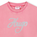 Katoenen jurk HUGO 
                    MEISJE