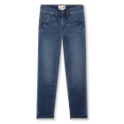 Slim jeans verstelbare taille, DUBBELE STEEN + BORSTEL, hi-res