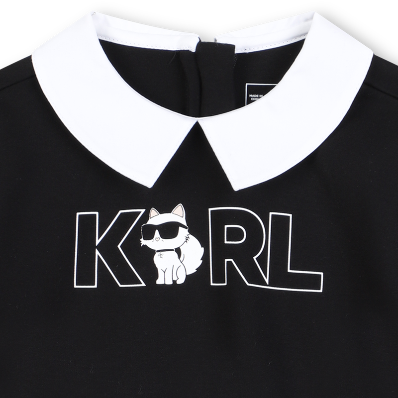 Jurk met lange mouwen KARL LAGERFELD KIDS 
                        GIRL