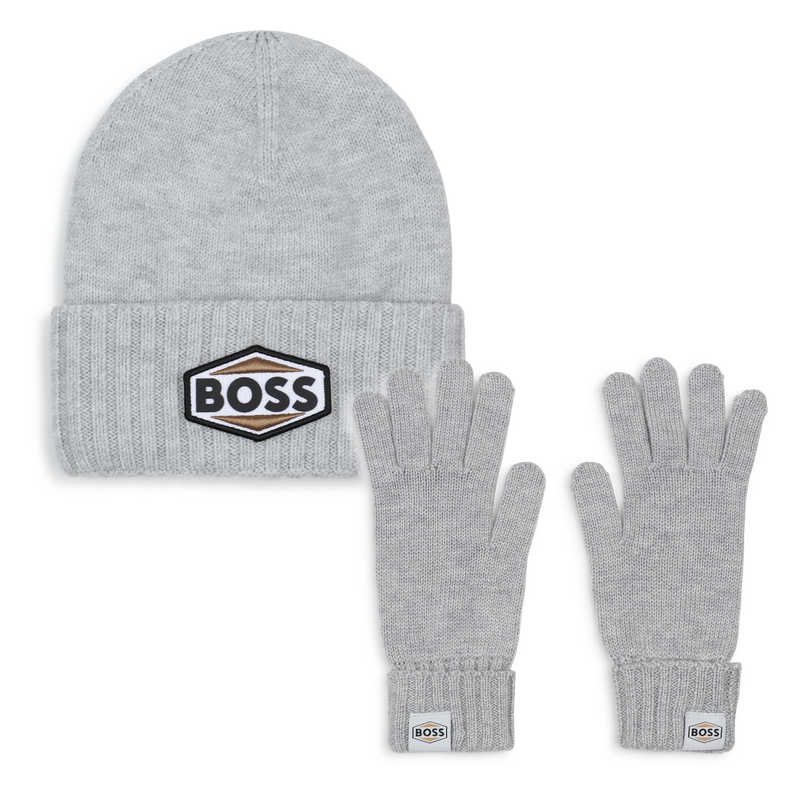 Muts en handschoenen set BOSS 
                        JONGEN