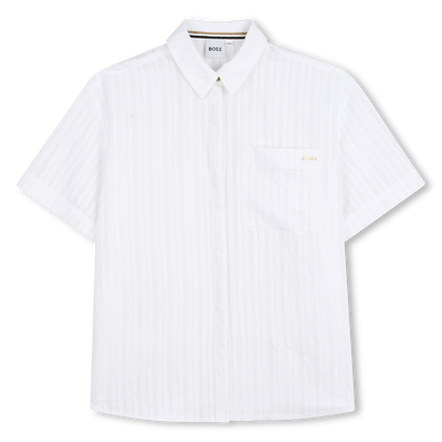 LICHTGEWICHT OVERHEMD MET RELI&Euml;F BOSS GIRL