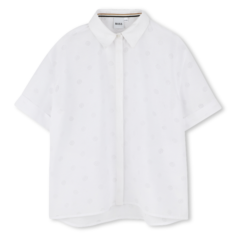 Overhemd met korte mouwen BOSS 
                        GIRL