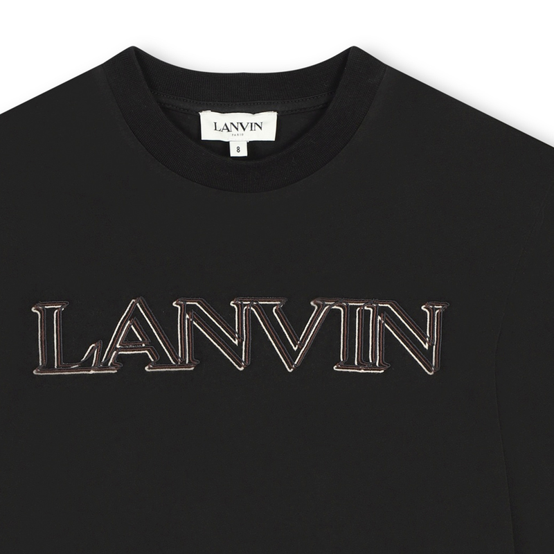 T-shirt met geborduurd logo LANVIN 
                        BOY