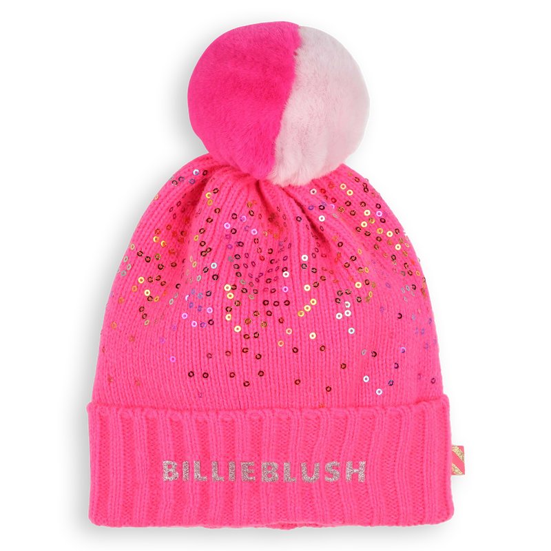Muts met pompon en lovertjes BILLIEBLUSH 
                        GIRL