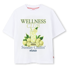 T-shirt met korte mouwen HUGO 
                    BOY
