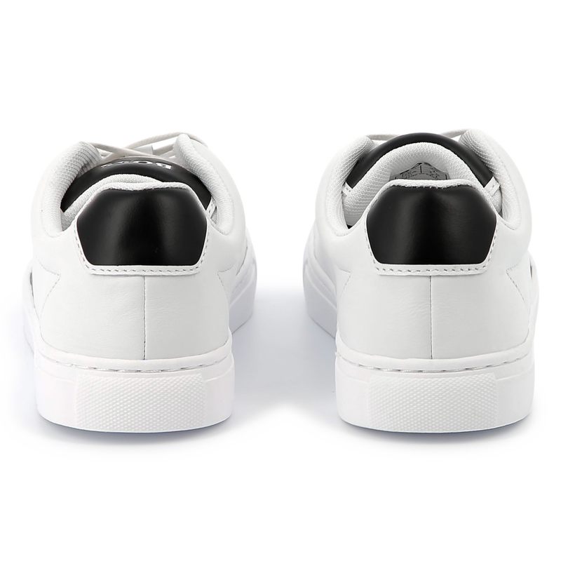 Lederen sneakers met veters