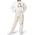 Broek van katoen en linnen DKNY 
                    GIRL