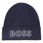 Gebreide muts met logo BOSS 
                    BOY