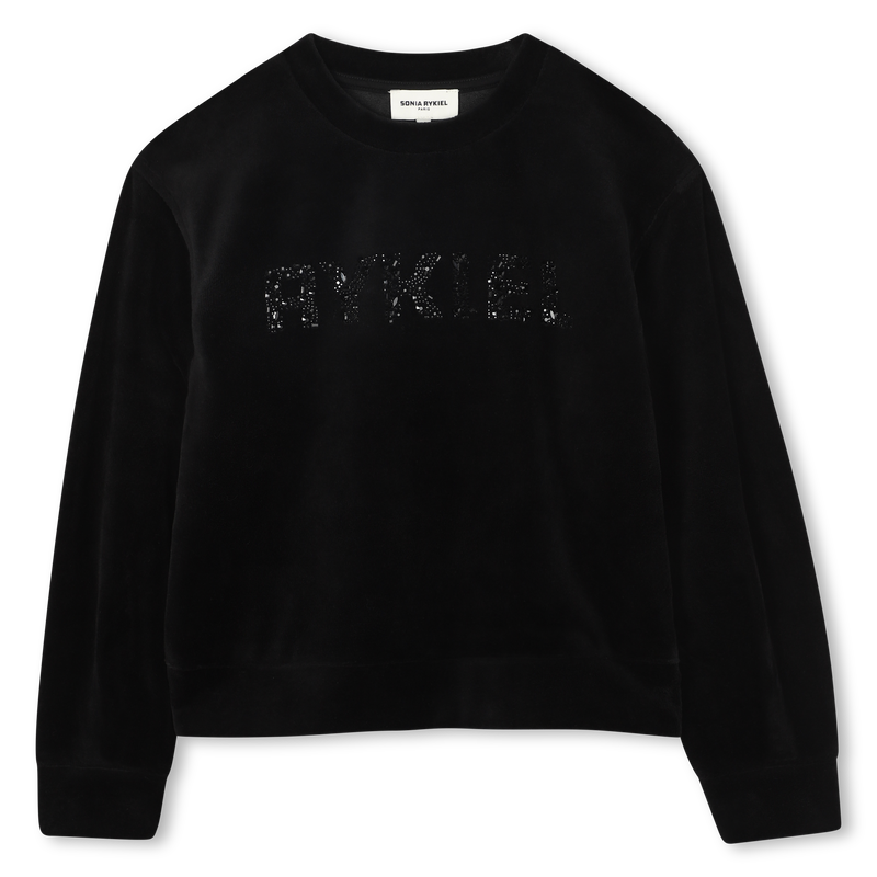 Fluwelen sweatshirt SONIA RYKIEL 
                        GIRL