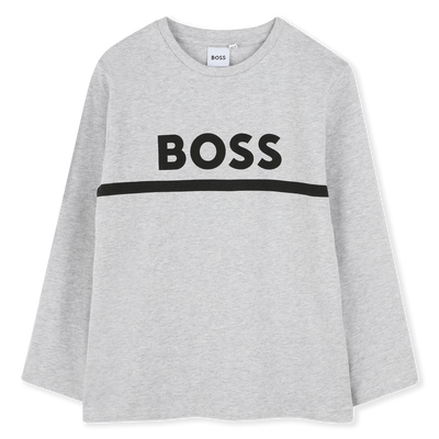 T-SHIRT MET LANGE MOUWEN BOSS BOY