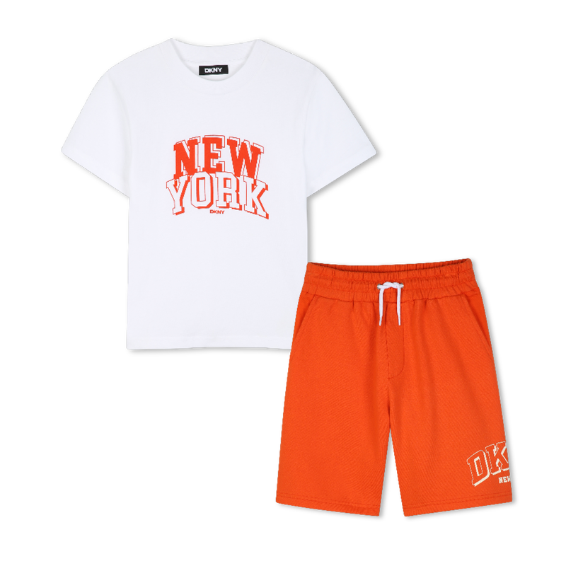 T-shirt en short set DKNY 
                        JONGEN