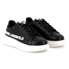 Leren sneakers met veters KARL LAGERFELD KIDS 
                    UNISEX
