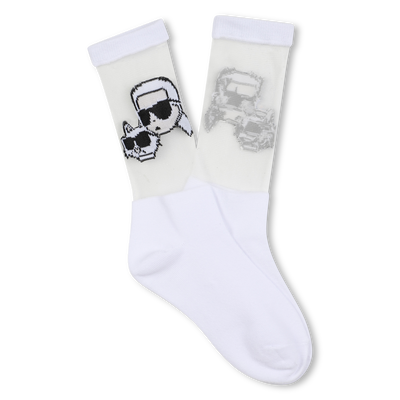 Halfhoge sokken KARL LAGERFELD KIDS GIRL