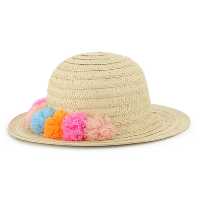 Zonnehoed met pompons BILLIEBLUSH GIRL
