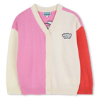 Gebreid vest met v-hals KENZO KIDS 
                    GIRL