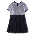 Bi-materiaal jurk BILLIEBLUSH 
                    GIRL