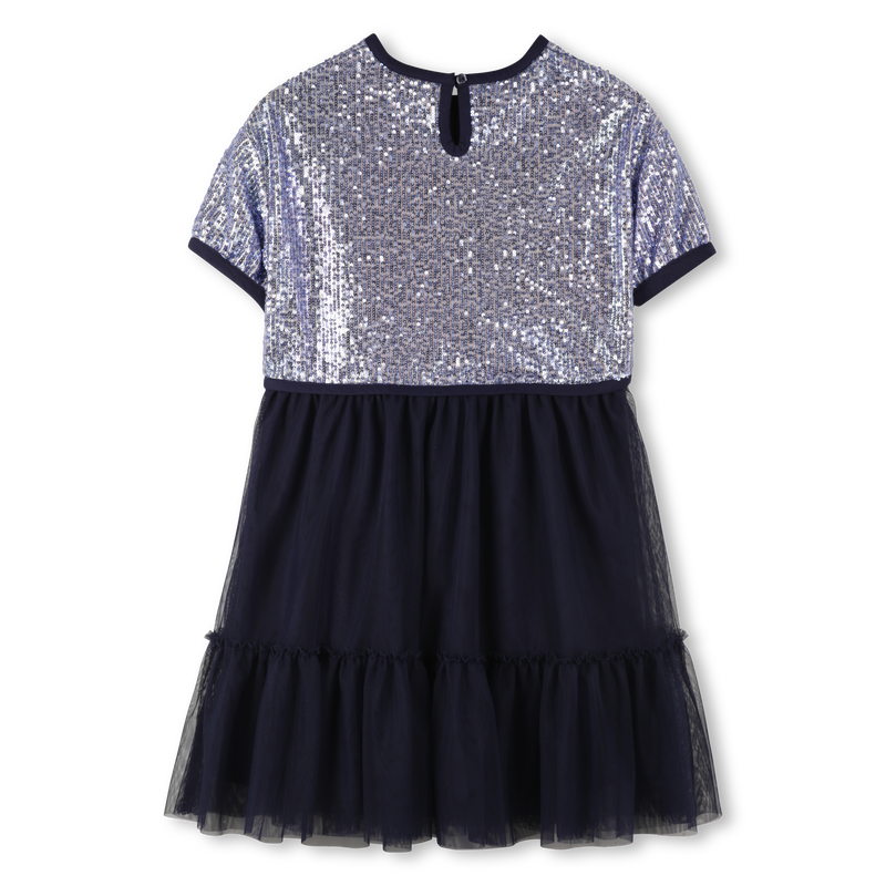 Bi-materiaal jurk BILLIEBLUSH 
                        GIRL