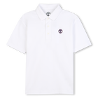 Katoenen poloshirt met korte mouwen, WIT, hi-res