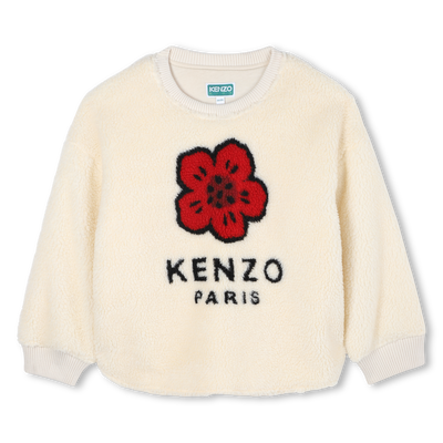 Pluizig fleece sweatshirt KENZO KIDS GIRL