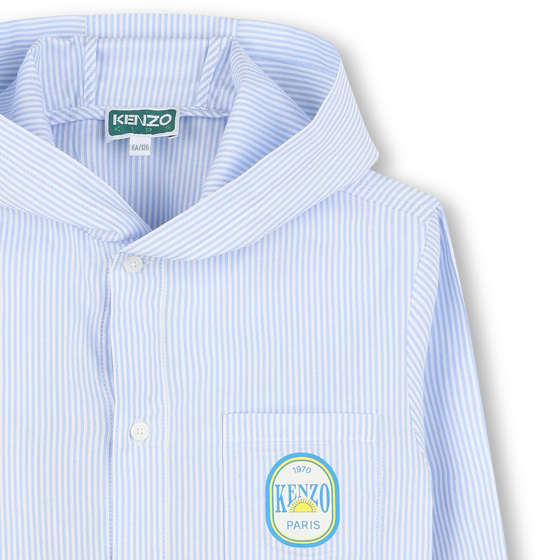 Overhemd met capuchon en print KENZO KIDS 
                        BOY