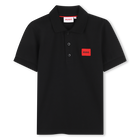 Korte mouwen polo, ZWART, hi-res